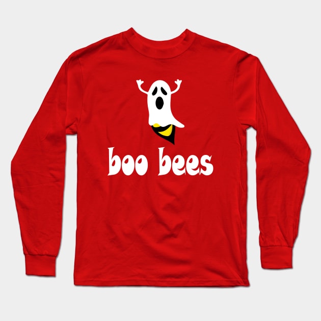 boo bees Funny Halloween Long Sleeve T-Shirt by designnas2